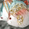 3.5"H & 5"H Sullivans Iridescent Fish Christmas Ornament Duo Set of 2, Blue-Pink, Christmas Tree Decor - 2 of 2