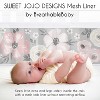 Sweet Jojo Designs Girl BreathableBaby Breathable Mesh Crib Liner Baby Nursery Watercolor Floral Grey Pink and White - 3 of 4