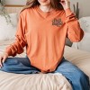 Simply Sage Market Women's Embroidered Fall Babe Stars Mini Long Sleeve Garment Dyed Tee - 2 of 4