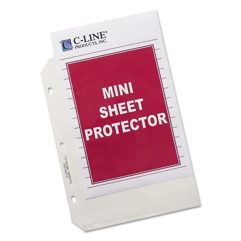 C-Line Heavyweight Polypropylene Sheet Protector Clear 2" 8 1/2 x 5 1/2 50/BX 62058, 1 of 3