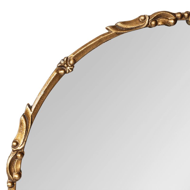 Kate and Laurel Brynley Round Metal Round Mirror, 24" Diameter, Gold, 2 of 9
