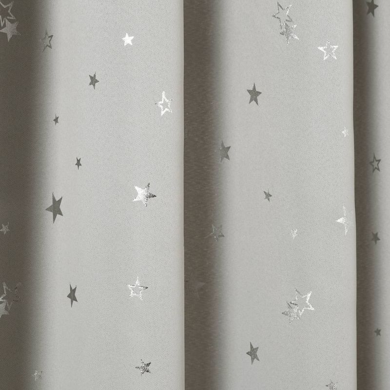 Set of 2 Star Blackout Window Curtain Panels - Lush Décor, 4 of 13