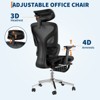 Ergonomic Mesh Office Chair with Footrest,Adjustable Armrests, Dynamic Lumbar Support,High Back Design,Desk Chair for Home Office - 4 of 4