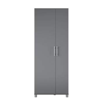 Cabell Tall Asymmetrical Cabinet Graphite Gray - Room & Joy
