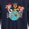Boys' - Paw Patrol - Earth Day Globe Graphic Long Sleeve Fleece Sweatshirt - 2 of 4