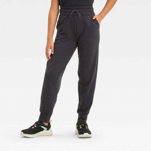 Girls Soft Stretch Jogger Pants All In Motion Black Xs Target