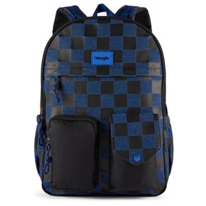backpack with laptop sleeve target Wrangler Printed Check Denim Backpack for Men & Women, Utility Daypack for  Travel w/Padded Laptop Sleeve