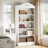 Hommoo 73 Inch Tall 5-Shelf Bookcase White - 3 of 4
