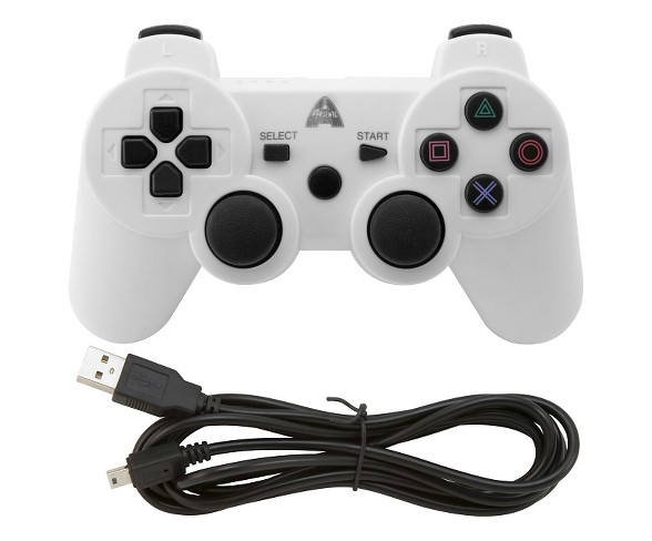 Arsenal Gaming AP3CON4W Bluetooth Controller - White PlayStation 3
