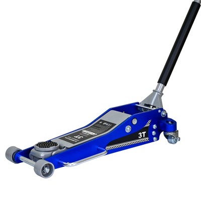 Maggift Lift Jacks, 3T Aluminum Iron Horizontal Jack Hydraulic Trolley Service Floor Jack 6000 lb Capacity, Black 33.74"*17.08"*9.05"