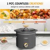 Heynemo 2 Quart Slow Cooker, Small Slow Cooker with Removable Ceramic Pot, Slow Cooker Food Warmer with 3 Heating Settings & Dishwasher Safe - 4 of 4