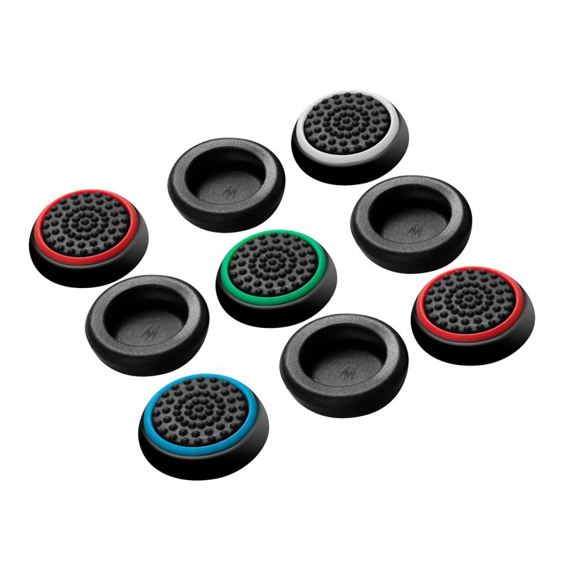 Insten 4-piece Black/Red Silicone Thumbstick Caps Analog Thumb Grips Cover for Xbox One 360 PlayStation PS4 PS3 Controller, 4 of 10