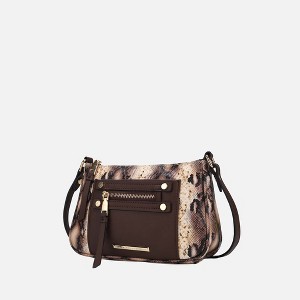 MKF Collection Essie vegan leather Snake embossed Crossbody Bag by Mia K - 1 of 4