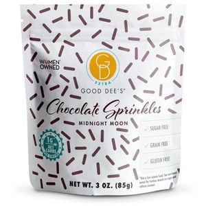 Good Dee's Chocolate Sprinkles, Keto Friendly, Low Carb & Gluten Free, No Added Sugars with All Natural Coloring, Dye & Dairy Free - 3 oz - 1 of 4