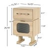Creative MDF Robot End Table with Rotatable Storage Drawers, Modern Nightstand or Side Table for Bedroom, Living Room or Kids Room-The Pop Home - 4 of 4