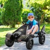 Go Kart Pedal Powered Kids Ride on Car 4 Wheel Racer Toy w/ Clutch & Hand Brake - 2 of 4