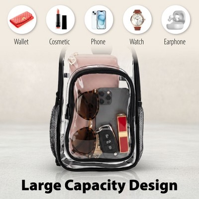 Сумки Garnen Clear Bag For Stadium Events, Clear Crossbody Bag For Stadium, Clear Crossbody Purse for Concerts Festival, Stadium Bag With Zipper and Strap — фото 4