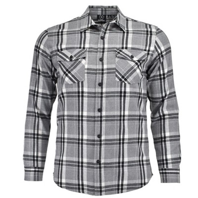 Burnside Men's Plaid Yarn Dyed Modern Fit Flannel Shirt