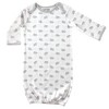 Luvable Friends Baby Cotton Gowns, Elephant, Preemie/Newborn - 4 of 4