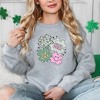 Simply Sage Market Women's Graphic Sweatshirt Stay Gold Lucky Shamrocks St. Patrick's Day - image 2 of 3