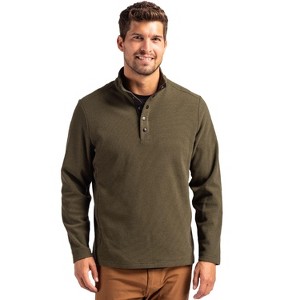 Cutter & Buck Hunts Point Eco Textured Fleece Recycled Mens Snap Pullover - 1 of 2