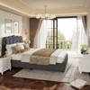 Bed Frame with Headboard, Boucle Bed Frame, Soft Upholstered Platform Cloud Bedframe - 3 of 4