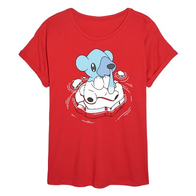 Women's - Pokémon - Cubchoo Ice Type Oversized Graphic T-Shirt