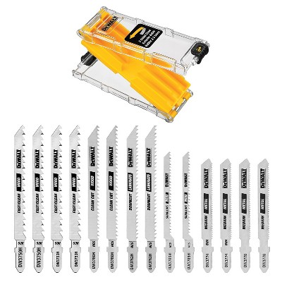 DeWalt T-Shank Jig Saw Blade Set with Case 14 Pieces (DW3742C)