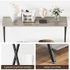 Industrial Narrow Console Table with 2 Shelves, Small Entryway Table with Metal Legs for Hallway, Living Room, Foyer & Office - 4 of 4