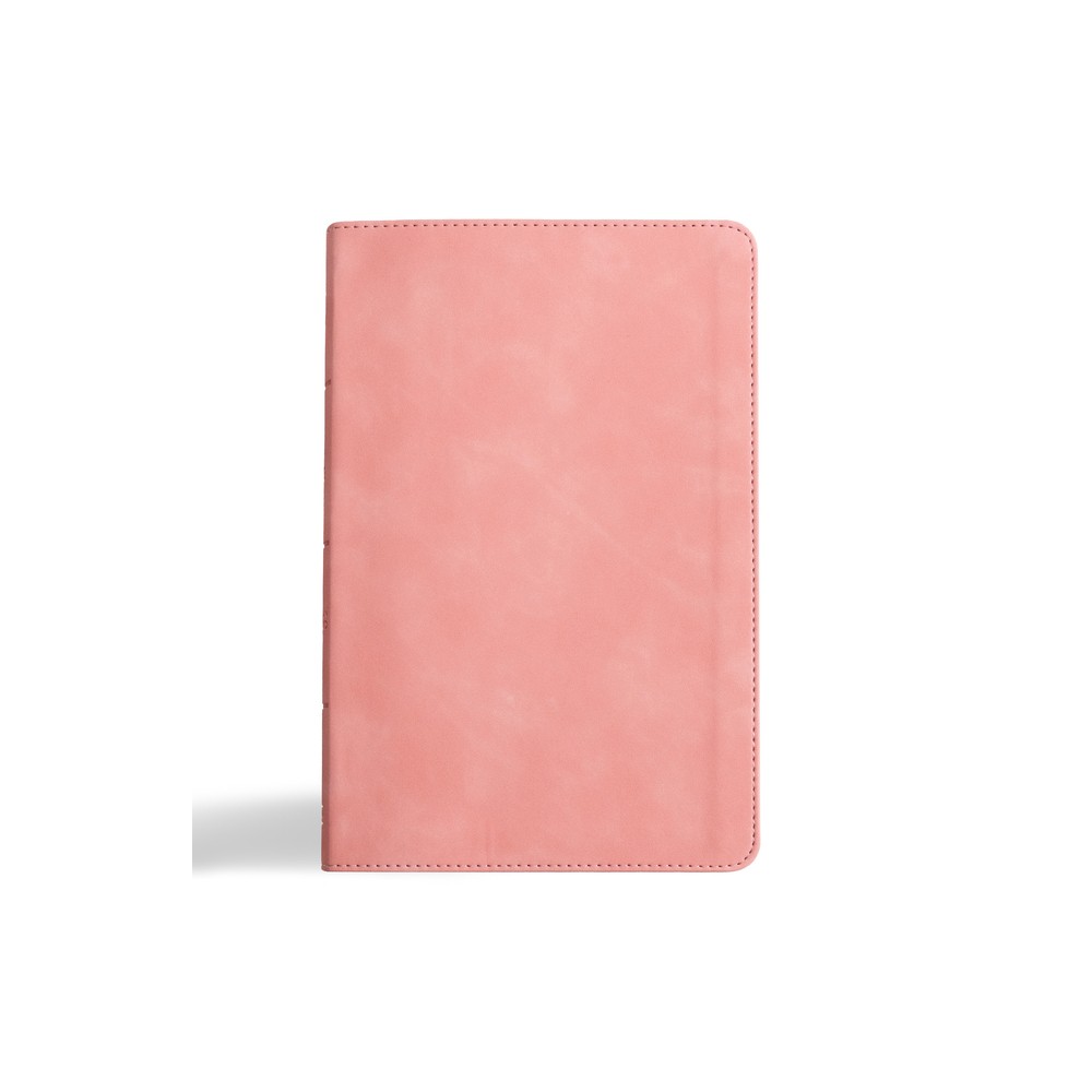 CSB Thinline Bible, Blush Pink Leathertouch - by Csb Bibles by Holman (Leather Bound)