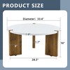 CAVINAS Modern Natural Pattern Coffee Table with Embedded Design,Unique Rustic Charm Center Table for Living Room,Apartment - 4 of 4