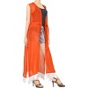 LA LEELA Women's Summer Open Front Lightweight Vacation Beachwear Long Bathing Suit Duster Holiday Swimwear Cardigan - 2 of 4