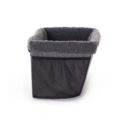Large Gray Soft Sided Bike Carrier for Pets