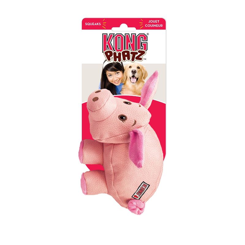 KONG Phatz Pig Dog Toy, 4 of 5