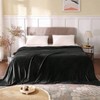 King Size Blanket, Luxury Plush Fleece Throw, 108x90 Inches, Super Soft Warm, All Seasons, Black - 2 of 4