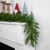 Northlight Pre-Lit Rockwood Pine Artificial Christmas Garland - 9' x 10" - Multi Lights - 2 of 4