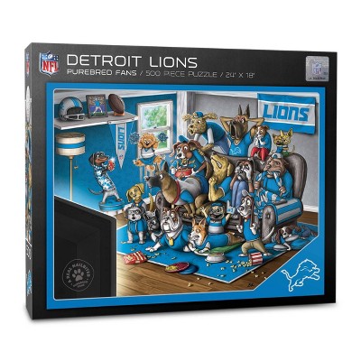 NFL Detroit Lions Purebred Fans 'A Real Nailbiter' Puzzle - 500pc