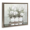 Stupell Industries Pristine Hydrangea Bouquet Sentiments Floating Frame Canvas Art, Brown, 31" x 25" - 2 of 4