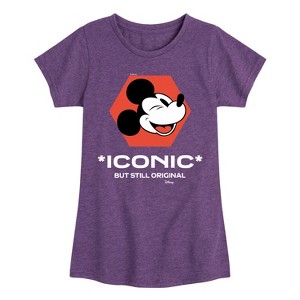 Girls' - Disney - Mickey Mouse Fitted Short Sleeve Graphic T-Shirt - 1 of 4