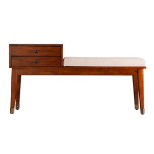 Rhoda Upholstered Bench with Storage - BC2624 - Brown - SEI - 1 of 4