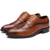 Santimon Men's Snake-Embossed Wingtip Brogue Dress Oxford Shoes - 4 of 4