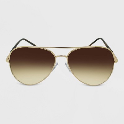 Aviator shop gold sunglasses