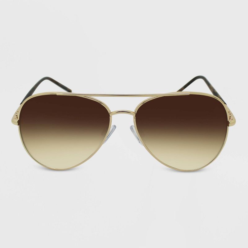 Women&#39;s Metal Aviator Sunglasses - Wild Fable&#8482; Gold, 1 of 9