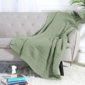 Knit Design Soft Lightweight Throw Blanket - 1 of 4