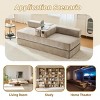 Convertible Sofa Couch Modern Ergonomic Design with Removable Cover and Pillows for Living Room or Guest Room 77.95in - 3irtyhousy - 3 of 4