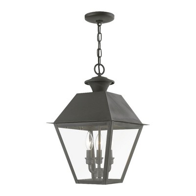 Livex Lighting Wentworth 3 - Light Pendant in  Charcoal