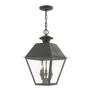 Livex Lighting Wentworth 3 - Light Pendant in  Charcoal - 1 of 4