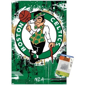 Trends International NBA Boston Celtics - Maximalist Logo 23 Unframed Wall Poster Prints - 1 of 4