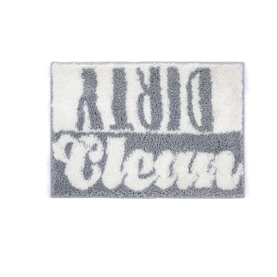 "Dirty / Clean" Bath Mat - Shiraleah