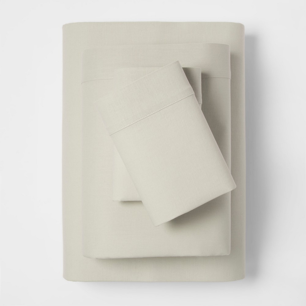Full Linen Blend Sheet Set Sage Green - Threshold was $49.99 now $24.99 (50.0% off)